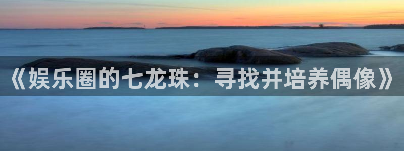 杏鑫娱乐：《娱乐圈的七龙珠：寻找并培养偶像》